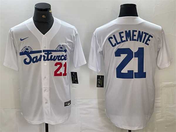 Men's Santurce Crabbers #21 Roberto Clemente White Cool Base Stitched Baseball Jersey,We sell and wholesale Men's Santurce Crabbers #21 Roberto Clemente White Cool Base Stitched Baseball Jersey on line form chian!